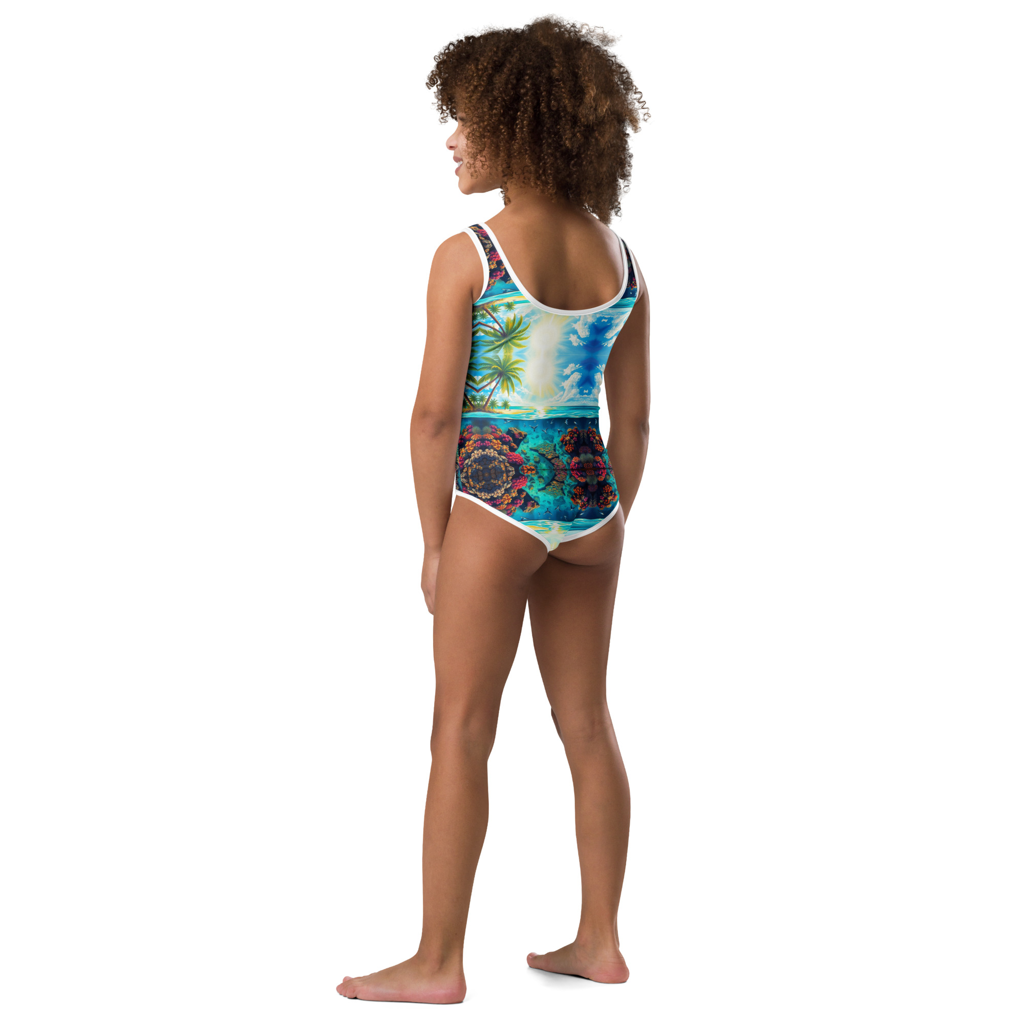 All-Over Print Kids Swimsuit - Image 3