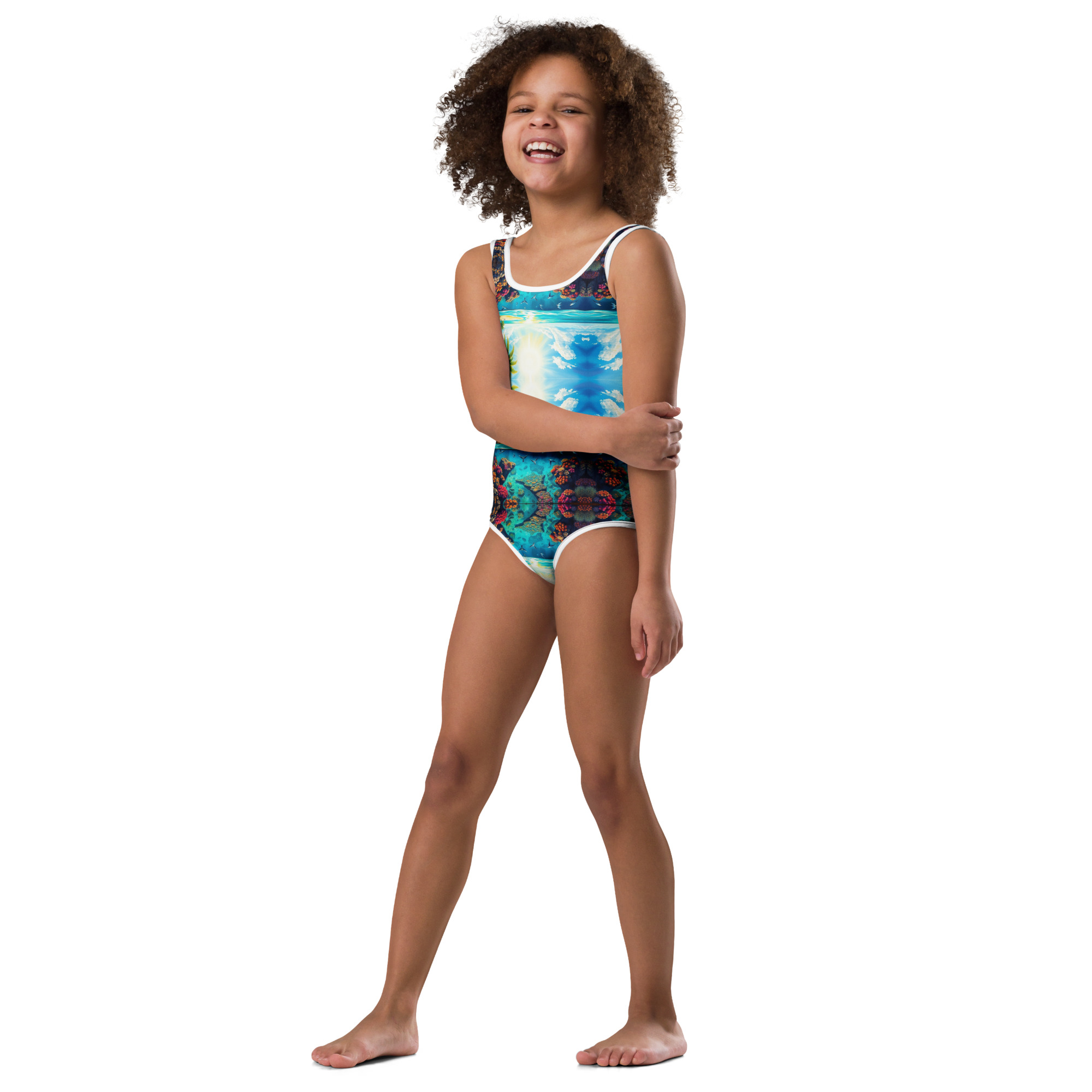 All-Over Print Kids Swimsuit - Image 4